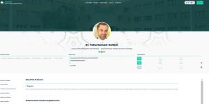 توسعه و پیاده سازی پروفایل و رزومه اعضای هیات علمی دانشگاه